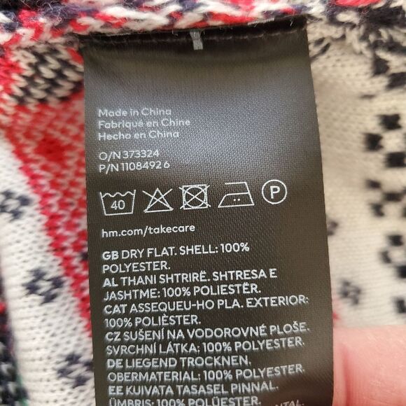 🎄 H&M 🎄 NEW! Festive Jacquard Knit Pullover Sweater - [Size XL] - Picture 10 of 11